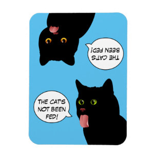 Magnet Flexible Alimentation bleue d'art de bruit le signe de chat