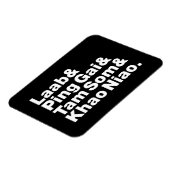 Magnet Flexible Alimentation de la rue laotienne (Côté Gauche)
