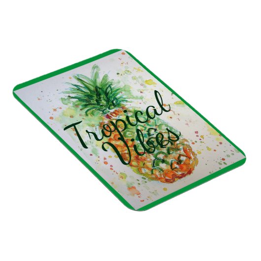 Magnet Flexible Alimentation en ananas Vibes tropicales Vibes oran (Côté Droit)
