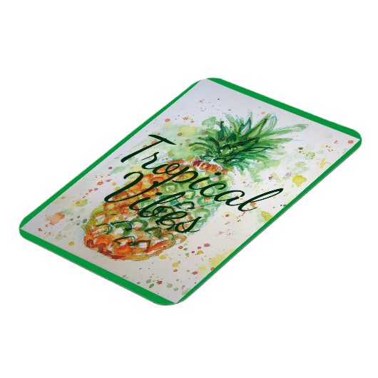 Magnet Flexible Alimentation en ananas Vibes tropicales Vibes oran (Côté Gauche)