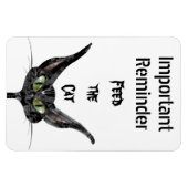 Magnet Flexible Alimenter le rappel de chat (Horizontal)