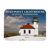 Magnet Flexible Alki Point Lighthouse, Seattle Washington (Horizontal)