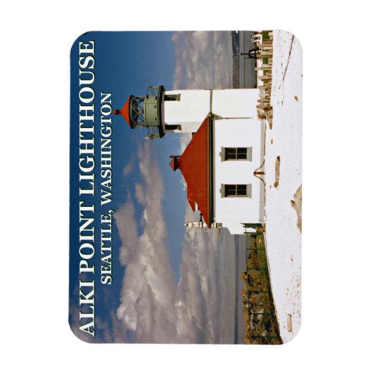 Magnet Flexible Alki Point Lighthouse, Seattle Washington (Vertical)