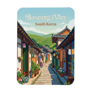 Magnet Flexible Allée de Boseong, Boseong Corée du Sud