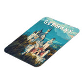 Magnet Flexible Allemagne Illustration Voyage Art Vintage (Côté Gauche)