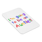 Magnet Flexible Aller Être Une Tante Couleurs Primaires Cadeaux (Côté Droit)