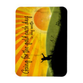 Magnet Flexible "Aller pour l'or" Motivation Affirmation Flexi (Vertical)