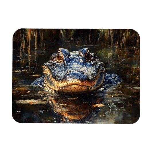 Magnet Flexible Alligator mignon en Floride Everglades Flexible (Horizontal)