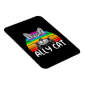 Magnet Flexible Ally Cat Rainbow Lunettes de soleil LGBT Gay pride (Côté Droit)