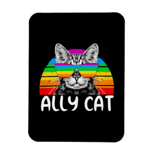 Magnet Flexible Ally Cat Rainbow Lunettes de soleil LGBT Gay pride