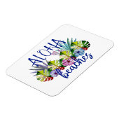 Magnet Flexible Aloha Hawaïen drôle de marqueur de porte de (Côté Gauche)