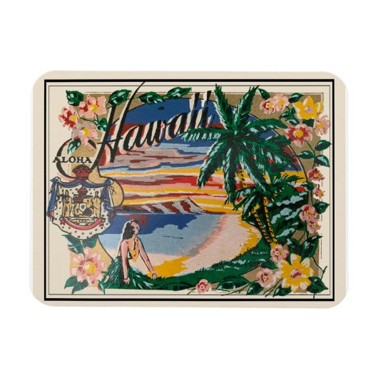 Magnet Flexible Aloha Hawaii (Horizontal)