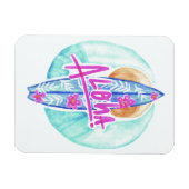 Magnet Flexible Aloha Hawaiian Surfer aimant (Horizontal)