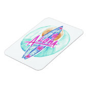 Magnet Flexible Aloha Hawaiian Surfer aimant (Côté Gauche)