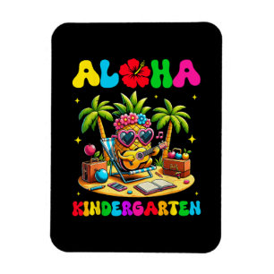 Magnet Flexible Aloha Maternelle Ananas Hawaï Rentree Scolaire