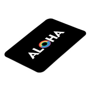 Magnet Flexible Aloha Rainbow Island Hawaii Fierté LGBTQ