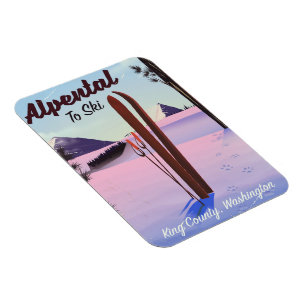 Magnet Flexible Alpental comté de King, Washington poseur de ski