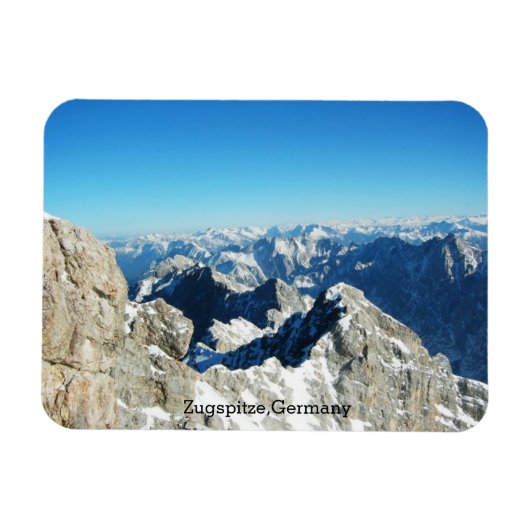 Magnet Flexible Alpes allemandes, Zugspitze, Allemagne (Horizontal)