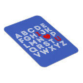Magnet Flexible Alphabet ABC Je t'aime (Côté Droit)