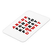 Magnet Flexible Alphabet anglais (Côté Gauche)