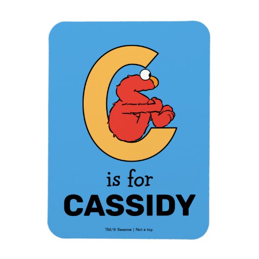 Magnet Flexible Alphabet d'Elmo | C Orange (Vertical)