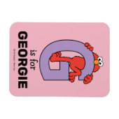 Magnet Flexible Alphabet d'Elmo | G Violet (Horizontal)