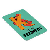 Magnet Flexible Alphabet d'Elmo | K Orange (Côté Droit)