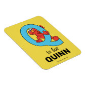 Magnet Flexible Alphabet d'Elmo | Q Bleu (Côté Droit)