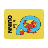 Magnet Flexible Alphabet d'Elmo | Q Bleu (Horizontal)