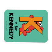 Magnet Flexible Alphabet Elmo | K Orange (Horizontal)