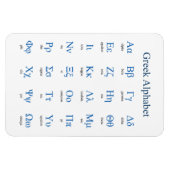 Magnet Flexible Alphabet grec (Horizontal)