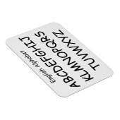 Magnet Flexible Alphabet par Janz White Smoke 3x4 (Côté Droit)