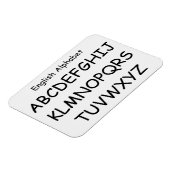 Magnet Flexible Alphabet par Janz White Smoke 3x4 (Côté Gauche)