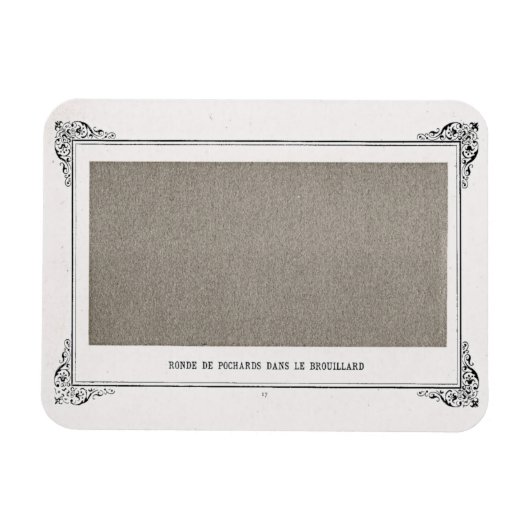 Magnet Flexible Alphonse Allais, April Fools, Grey, Art Abstrait (Horizontal)