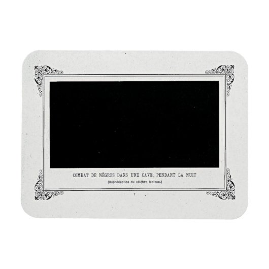 Magnet Flexible Alphonse Allais, April Fools, Noir, Art Abstrait (Horizontal)