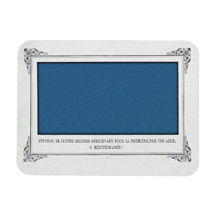 Magnet Flexible Alphonse Allais, Avril Fools, Bleu, Art Abstrait