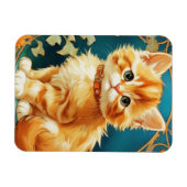 Magnet Flexible Alphonse Mucha Art Nouveau Chat (Horizontal)