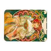 Magnet Flexible Alphonse Mucha Art Nouveau Daydream (Horizontal)