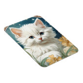 Magnet Flexible Alphonse Mucha Art Nouveau Kitten (Côté Droit)