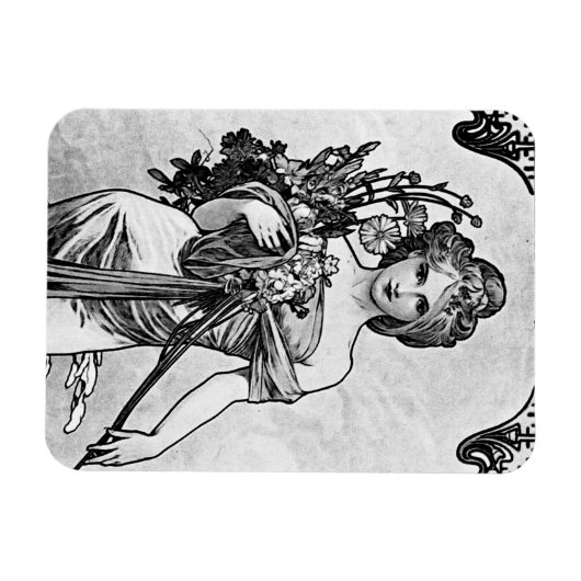 Magnet Flexible Alphonse Mucha Broken Blossoms (Horizontal)