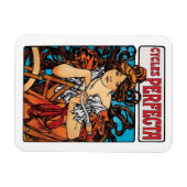 Magnet Flexible Alphonse Mucha - Cycles Perfecta Retro Art Nouveau (Horizontal)