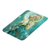 Magnet Flexible Alphonse Mucha Lune Clair De Lune Art Nouveau (Côté Gauche)