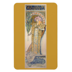 Magnet Flexible Alphonse Mucha Peinture