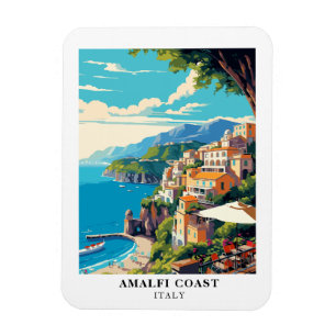 Magnet Flexible Amalfi Coast Italie Voyage Retro