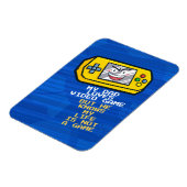 Magnet Flexible Amant amusant de Fête des pères portable Jaune (Côté Gauche)