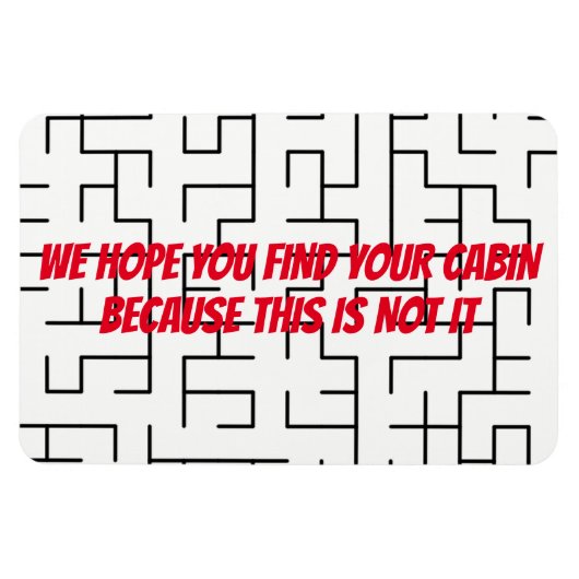 Magnet Flexible Amant de porte Cabine de croisière amusant - Trouv (Horizontal)