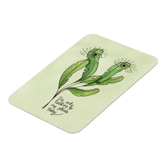 Magnet Flexible Amant plante jeu de mots drôle introverti jardener (Côté Gauche)