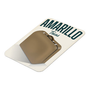 Magnet Flexible Amarillo texas affiche voyage