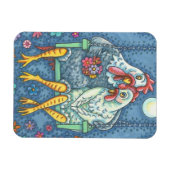 Magnet Flexible AMATEURS DE ROOSTER & HEN, Rectangle DE POULET (Horizontal)