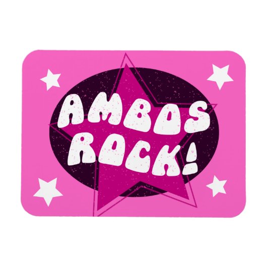 Magnet Flexible Ambo Conducteur Ambos Rock Funny rose (Horizontal)